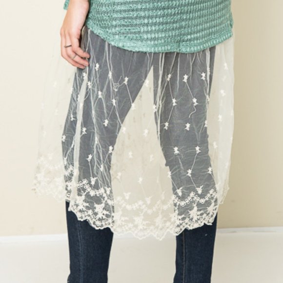 Shabby Chic Western Wear Lace Tunic Top - Picture 3 of 6